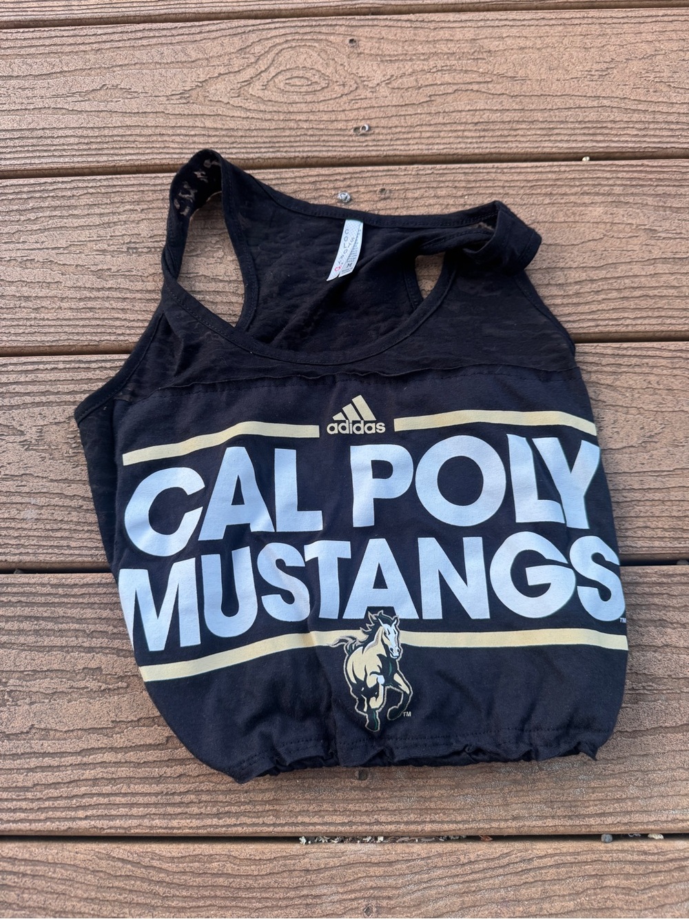 Black Cal Poly Mustangs Tank